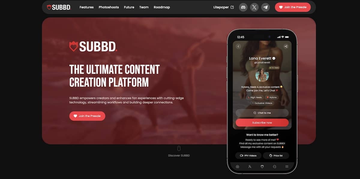 SUBBD仮想通貨の公式サイト