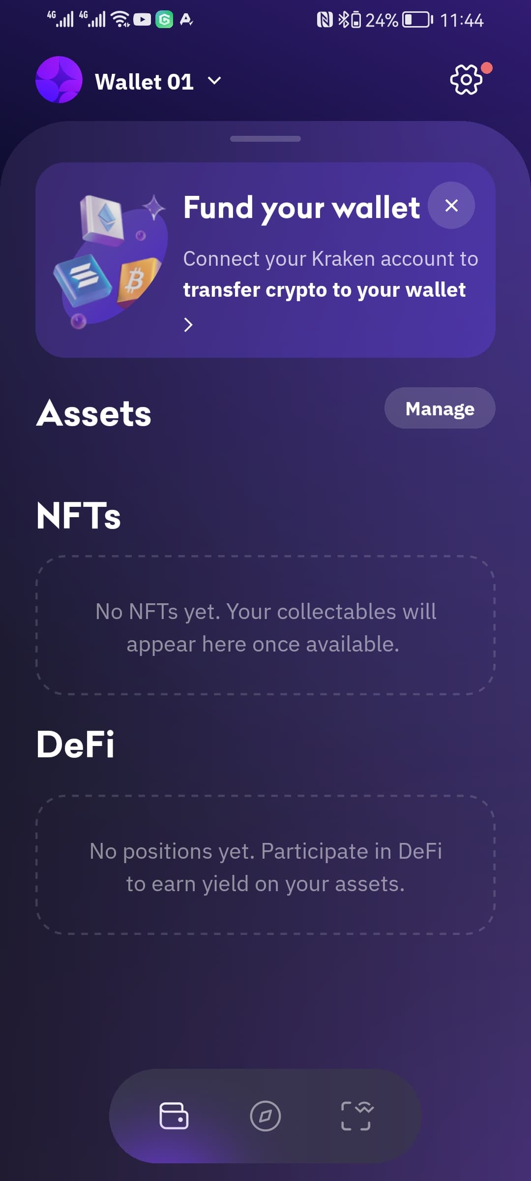 kraken nft and defi