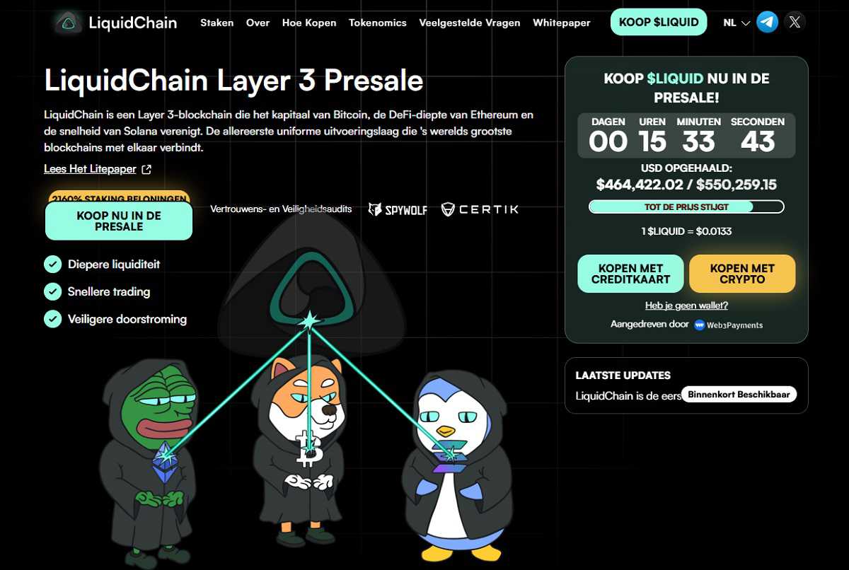 LiquidChain website
