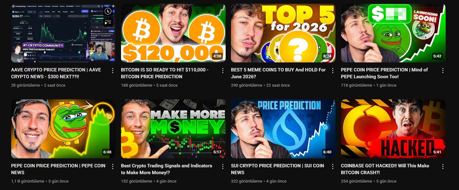 En İyi Kripto Paralar Hakkında Detaylı Bilgilerin Paylaşıldığı YouTube Kanalı