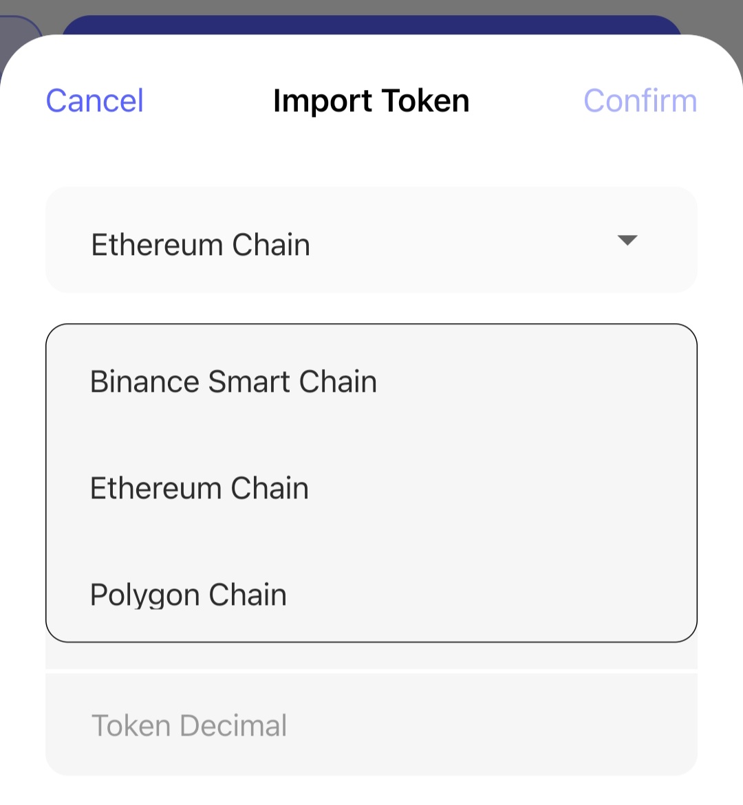 Best Wallet app, import tokens