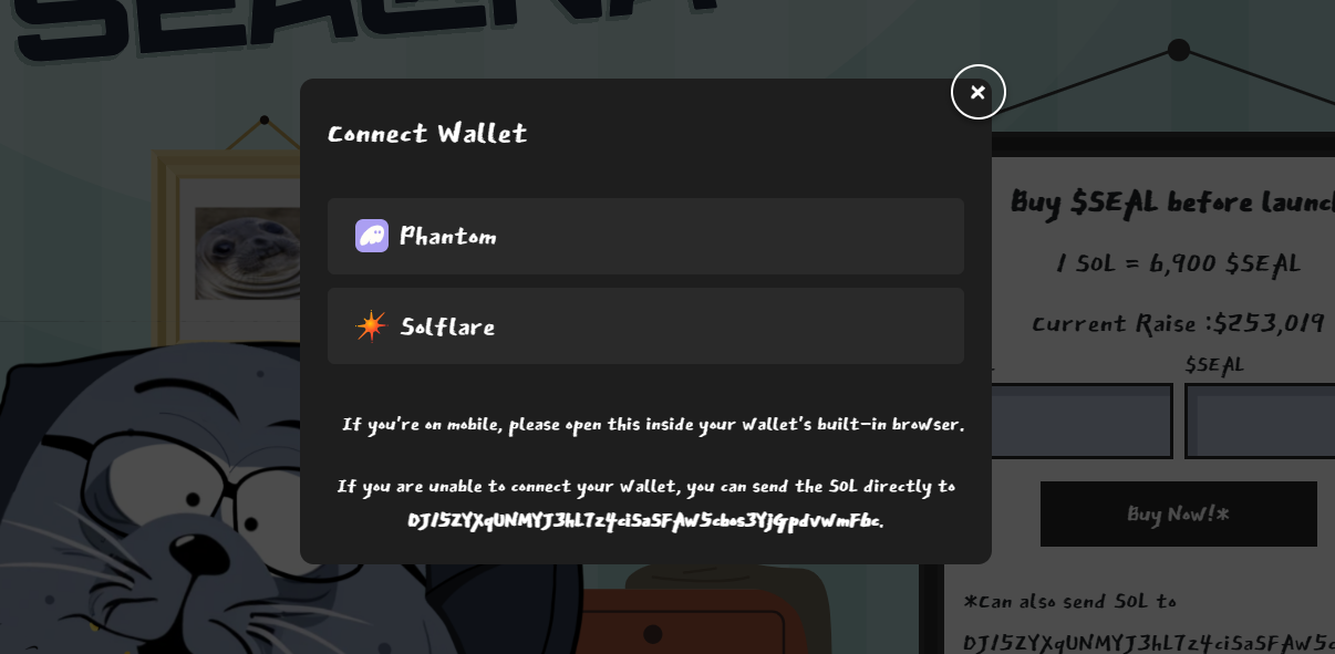 connect wallet to buy crypto airdrops