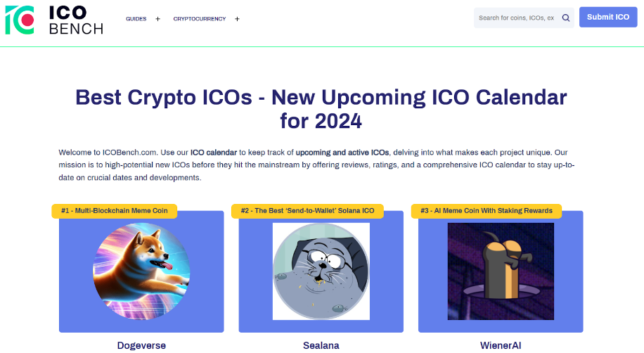 ico bench crypto airdrops
