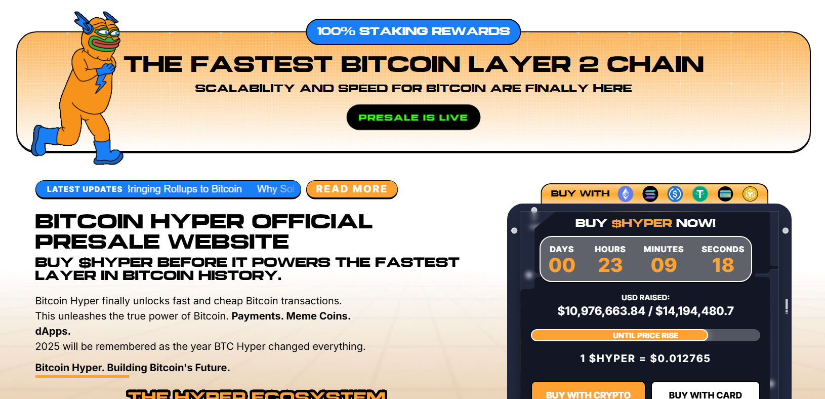 Bitcoin Hyper official sales website